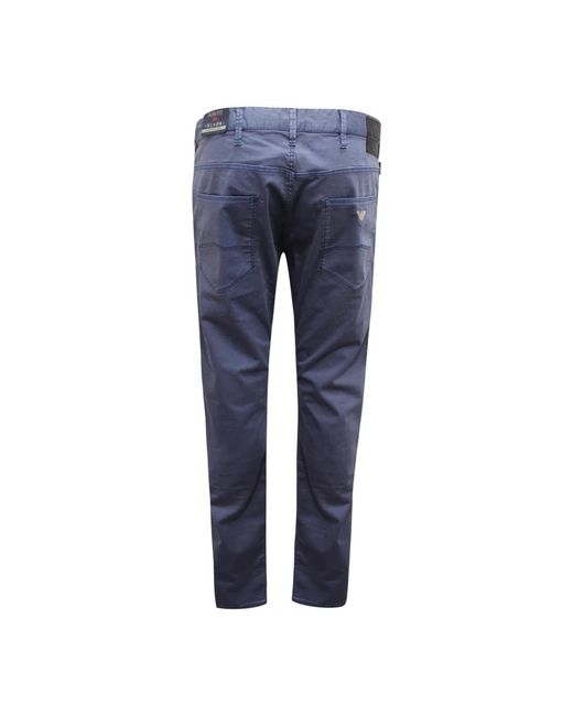 Armani Blue Slim-Fit Trousers for men