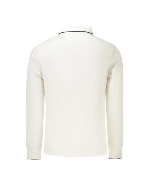 North Sails Basic Polo Lange Mouw in het White voor heren