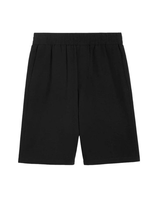 AMI Black Casual Shorts for men