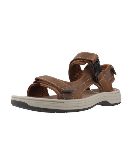 Flat Sandals Clarks pour homme en coloris Brown