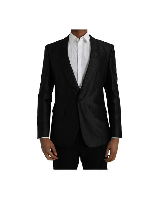 Dolce & Gabbana Black Blazers for men