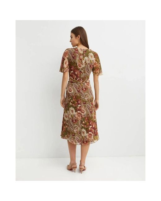 Ralph Lauren Brown Midi-Kleid