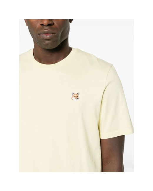 Maison Kitsuné Fox head patch t-shirt,fox head patch logo t-shirt,t-shirts in Green für Herren