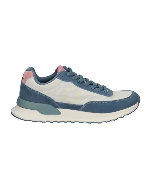 Ecoalf Blue Blaue lässige textilsneakers für frauen