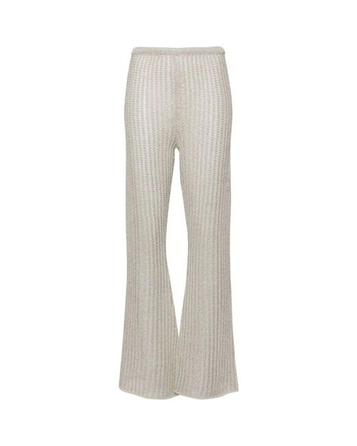 Forte Forte Gray Wide Trousers