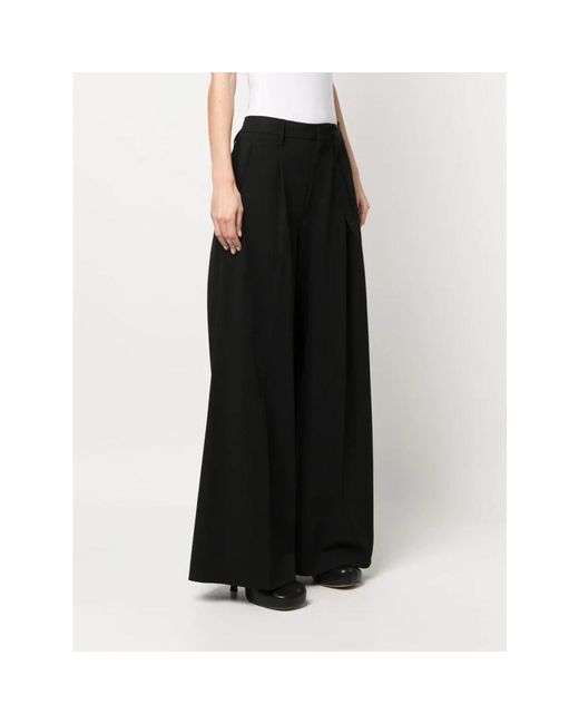Maison Margiela Black Wide Trousers
