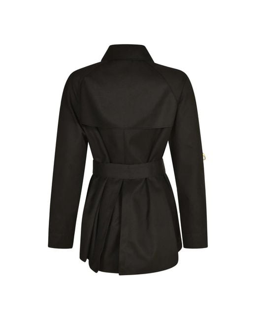 Fay Black Belted Coats