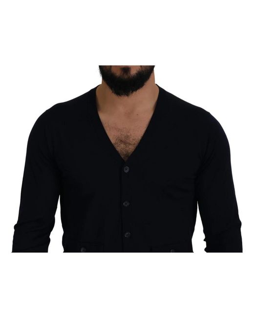 Dolce & Gabbana Black Cardigans for men