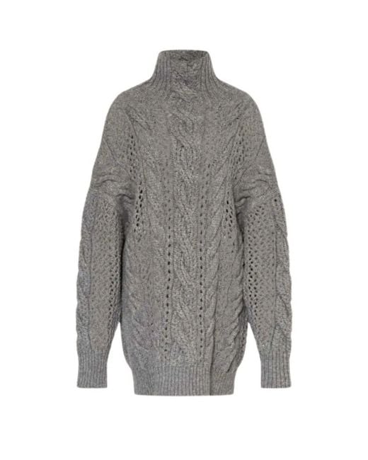 Sportmax Gray Turtlenecks