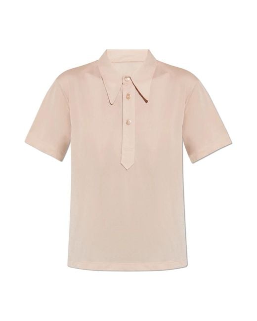 Maison Margiela Natural Polo Shirts