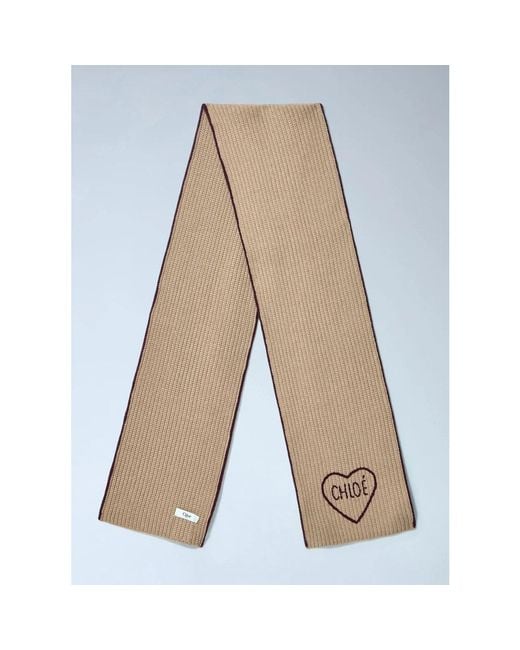 Chloé Brown Winter Scarves