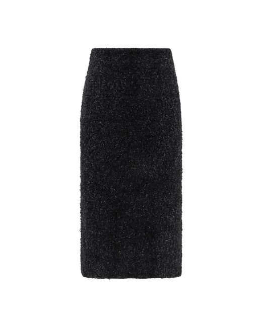 Balenciaga Black Midi Skirts