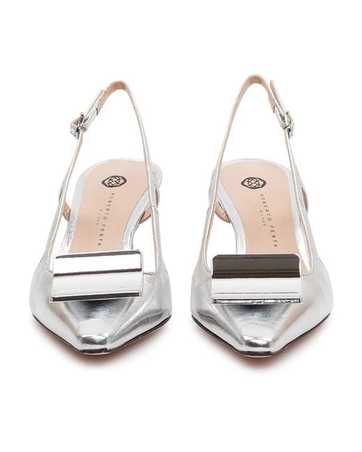 Roberto Festa White Pumps