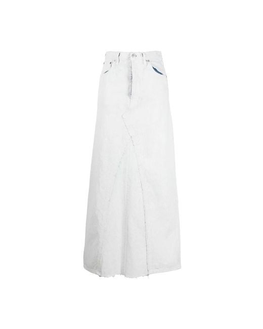 Maison Margiela White Maxi Skirts