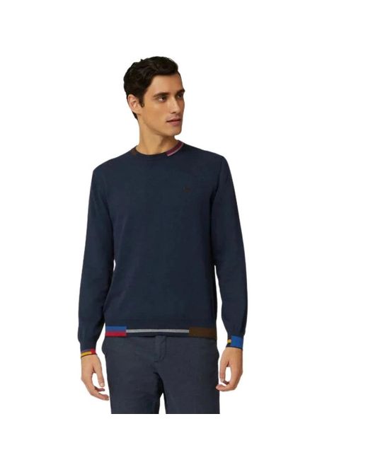 Harmont & Blaine Blue Round-Neck Knitwear for men