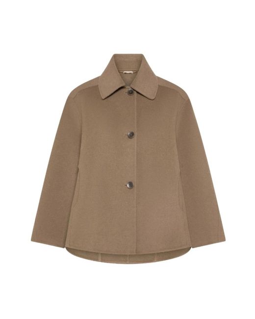 Seventy Single-Breasted Coat in het Brown