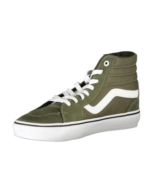 Vans Grüne high-top sneakers mit kontrastdetails in Green für Herren