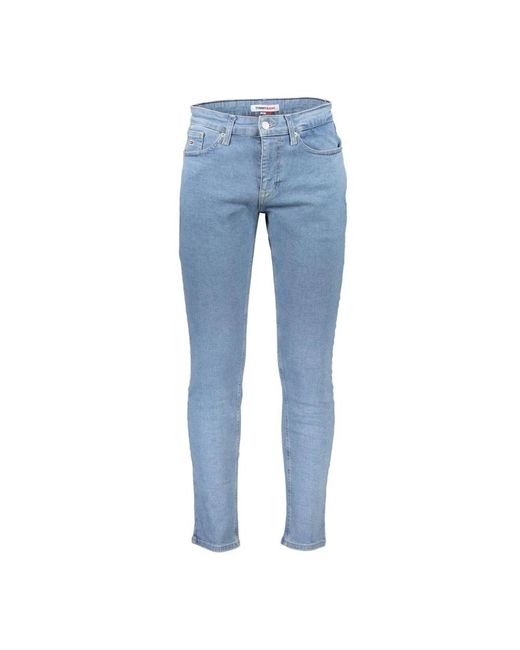 Jeans slim fit blu chiaro di Tommy Hilfiger in Blue da Uomo