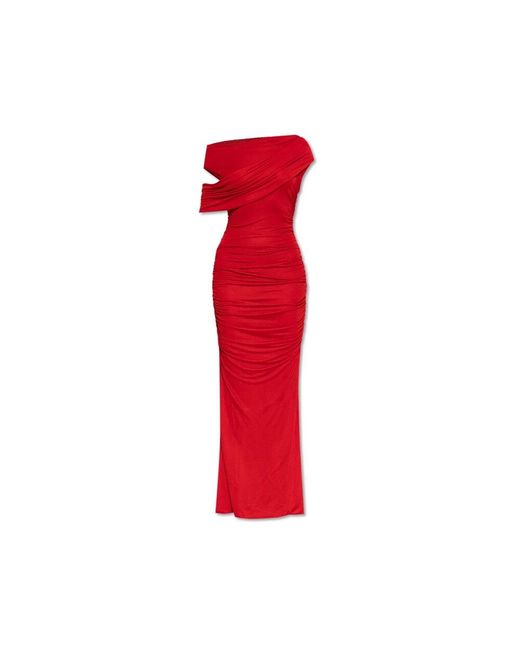 Blumarine Red Kleid mit drapierung