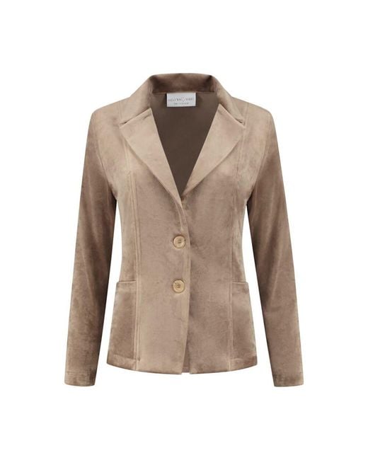 Helena Hart Natural Kurzes Samtkleid 7424Uni Latte