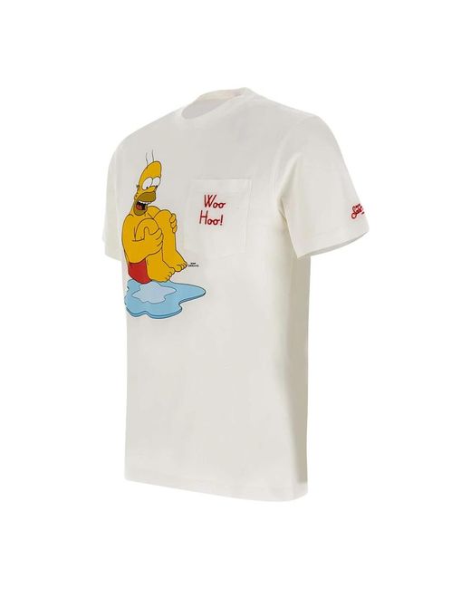 Mc2 Saint Barth White T-Shirts for men