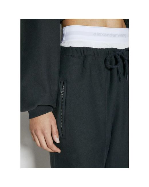 Sweatpants di Alexander Wang in Black