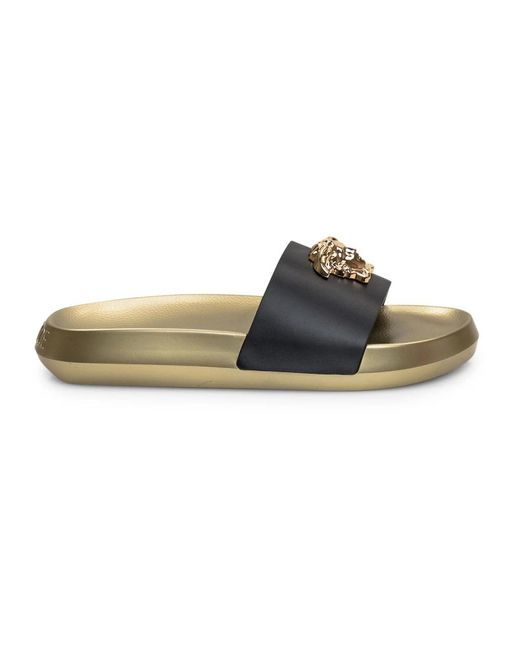 Versace Black Sliders for men