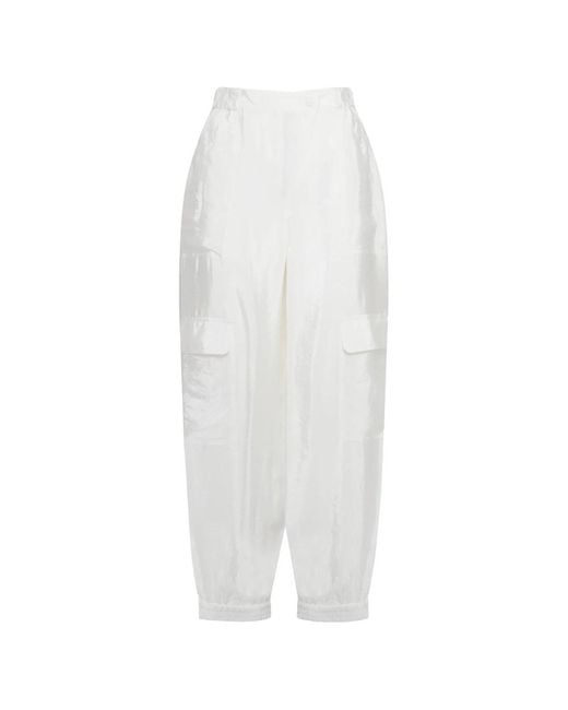 Jonathan Simkhai White Wide Trousers