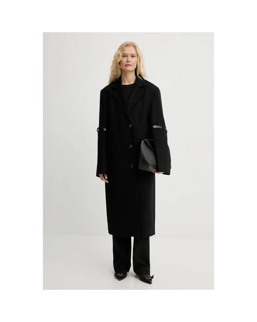 Coperni Belted Coats in het Black