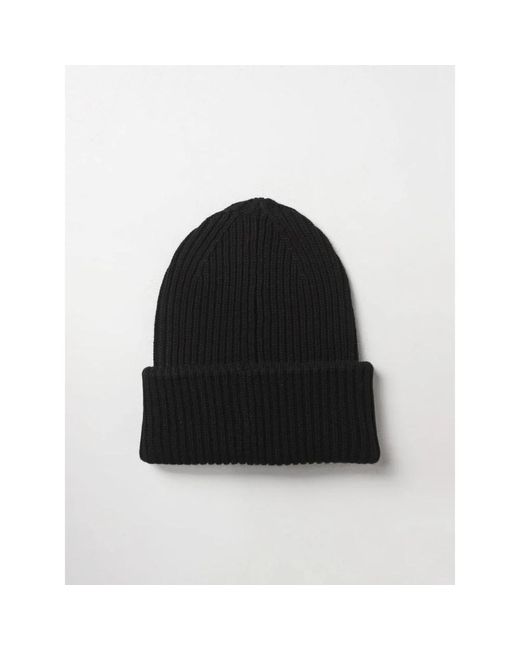 DSquared² Black Beanies for men