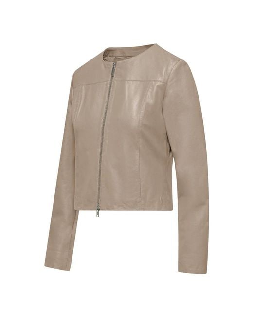 Leather Jackets Bomboogie de color Natural