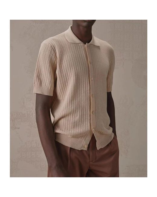 Circolo 1901 Natural Short Sleeve Shirts for men