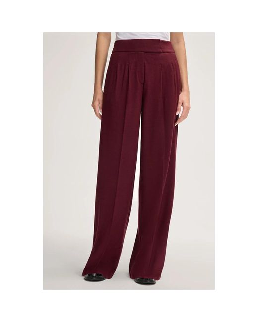 Windsor. Broeken ,Bruin ,Dh 533H Wijde Broek in het Red