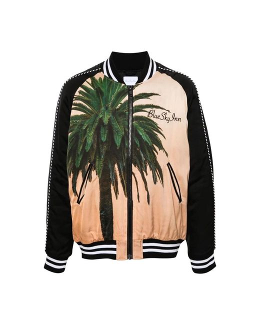 BLUE SKY INN Green Bomber Jackets for men