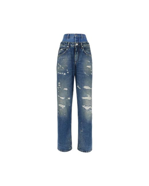Dolce & Gabbana Blue Straight Jeans
