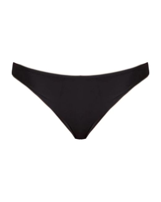 Fisico Black Microfiber Bikini Bottom