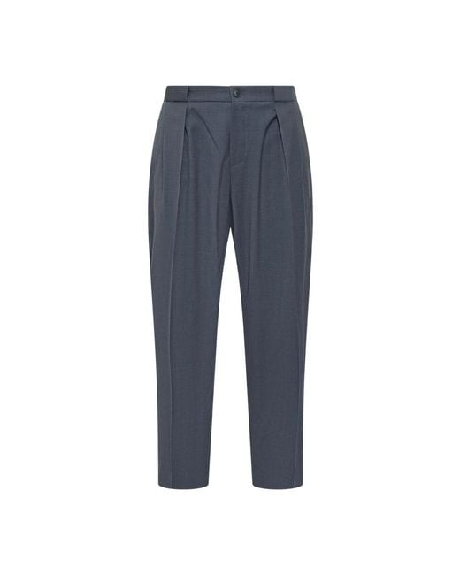 Boss Blue Suit Trousers for men