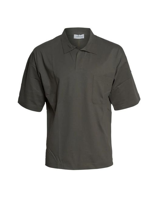 Paolo Pecora Gray Polo Shirts for men