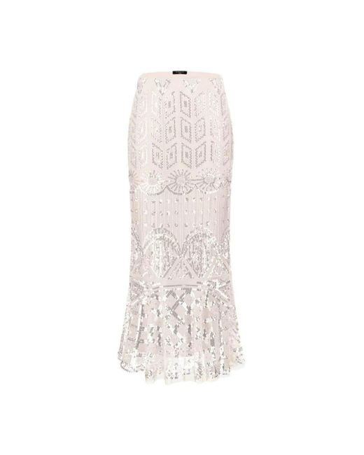 Guess white maxi skirt hot sale