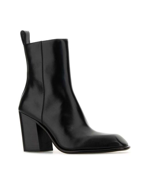 Alexander Wang Black Schwarze leder throttle stiefeletten