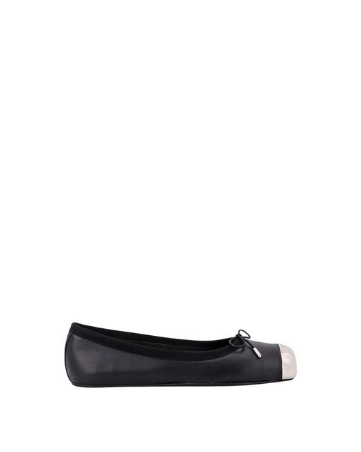 McQueen Black Ballerina Shoes