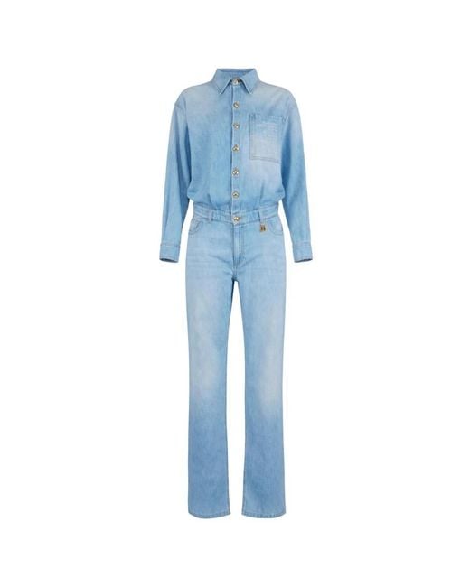 Elisabetta Franchi Blue Jumpsuits