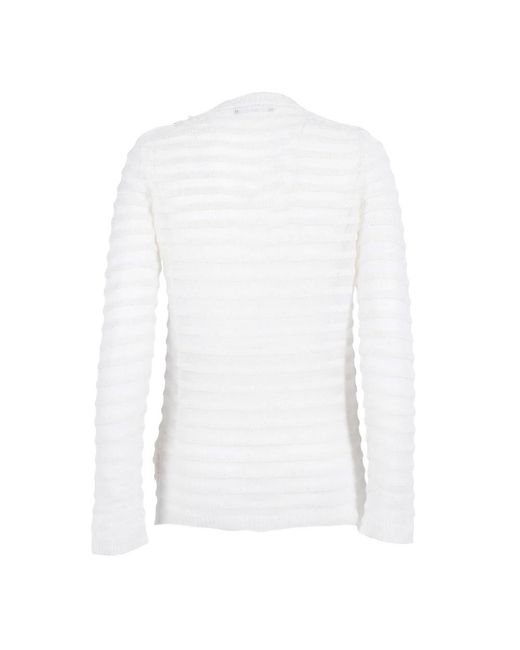 Fabiana Filippi White Round-Neck Knitwear