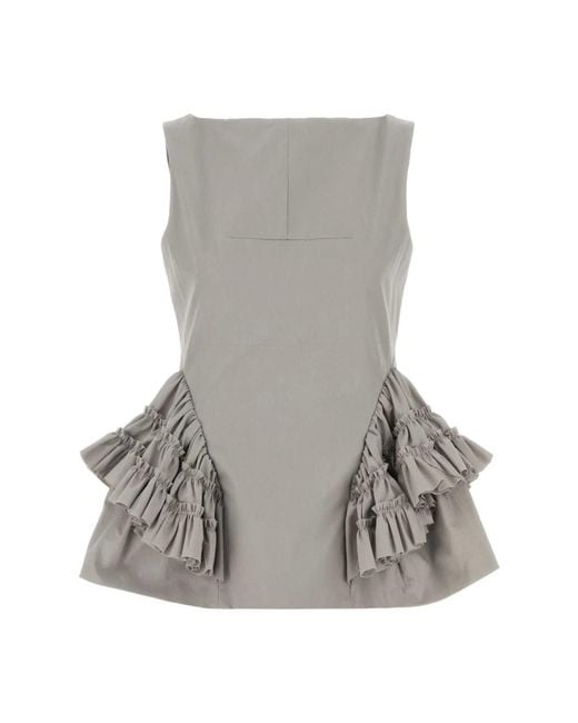 Dries Van Noten Gray Blouses