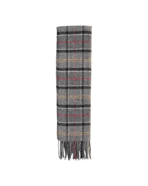 Barbour Gray Winter Scarves for men