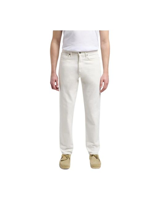 Edwin Jeans ,Wit ,Katoen Biologische Cosmos Broek in het White voor heren