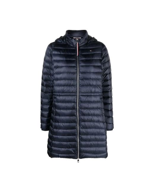 Down coats di Tommy Hilfiger in Blue