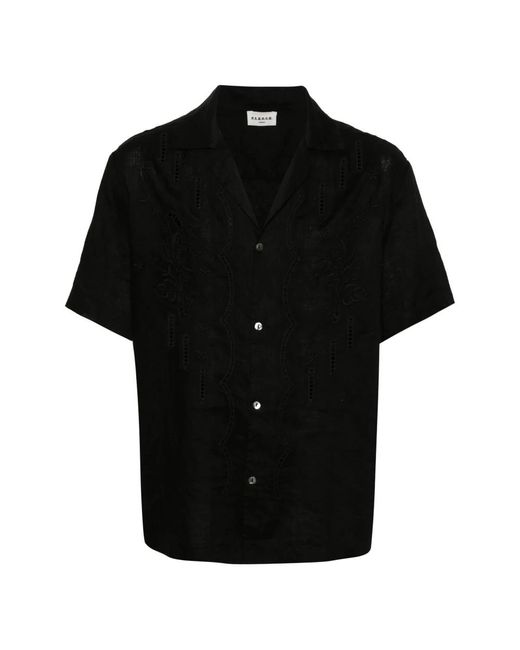 P.A.R.O.S.H. Black Short Sleeve Shirts for men
