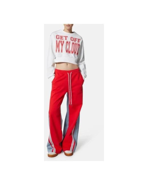 John Richmond Red Wide Trousers