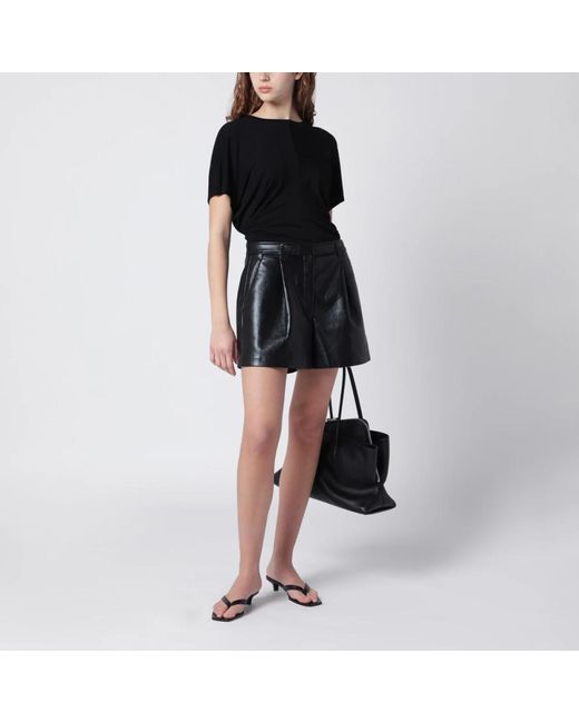 Anine Bing Black Short Shorts